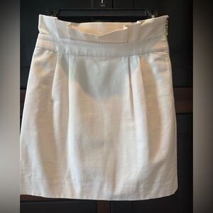 kate spade Cream Textured Pencil Skirt